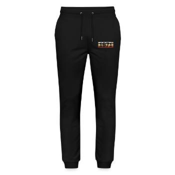 Jahrgang 1971 Retro 1971 Geburtstagsgeschenk - Stanley/Stella Unisex Bio Jogginghose Mover  - Schwarz - Vorne - Marisol (170cm) & Nik (191cm)