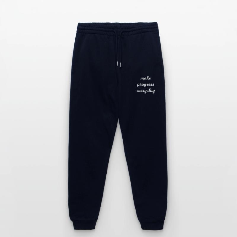 Make progress every day Stanley/Stella Mover Unisex Organic Jogging Trousers