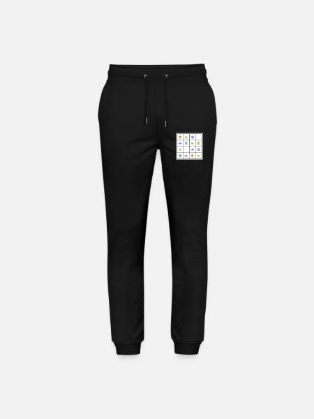 Tier-Sudoku - Stanley/Stella Unisex Bio Jogginghose Mover - Schwarz