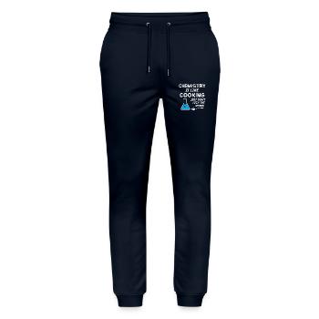 Chemistry is like cooking just don t lick spoon - Stanley/Stella Unisex Bio Jogginghose Mover  - Navy - Vorne - Marisol (170cm) & Nik (191cm)