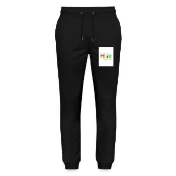 Hope Hoffnung - Stanley/Stella Unisex Bio Jogginghose Mover  - Schwarz - Vorne - Marisol (170cm) & Nik (191cm)