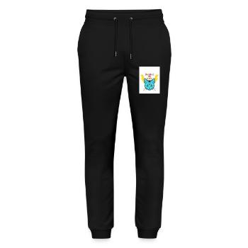 Rubbel die Katz - Stanley/Stella Unisex Bio Jogginghose Mover  - Schwarz - Vorne - Marisol (170cm) & Nik (191cm)