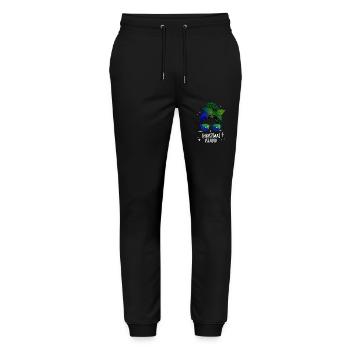 Île Christmas - Pantalon de jogging bio MOVER Stanley/Stella unisexe - noir - Devant - Marisol (170cm) & Nik (191cm)