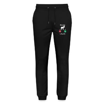 Mein Esel ruft an, ich muss los! - Stanley/Stella Unisex Bio Jogginghose Mover  - Schwarz - Vorne - Marisol (170cm) & Nik (191cm)