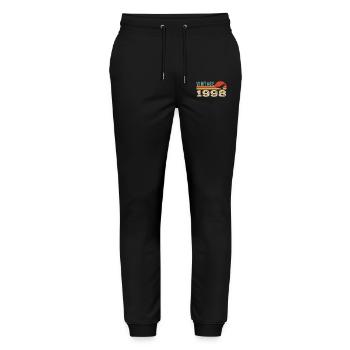 Vintage 1998 Birthday Gift 1998 Retro 1998 - Stanley/Stella Mover Unisex Organic Jogging Trousers - black - Front - Marisol (170cm) & Nik (191cm)