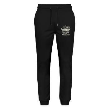 Les légendes sont nées en 2007 Cadeau d’anniversaire - Pantalon de jogging bio MOVER Stanley/Stella unisexe - noir - Devant - Marisol (170cm) & Nik (191cm)