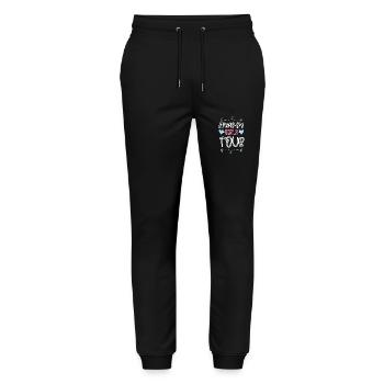 Après-Ski Girls Tour Heart - Stanley/Stella Mover Unisex Organic Jogging Trousers - black - Front - Marisol (170cm) & Nik (191cm)