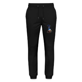 City Girl - Stadt Mädchen - Stanley/Stella Mover Unisex Organic Jogging Trousers - black - Front - Marisol (170cm) & Nik (191cm)