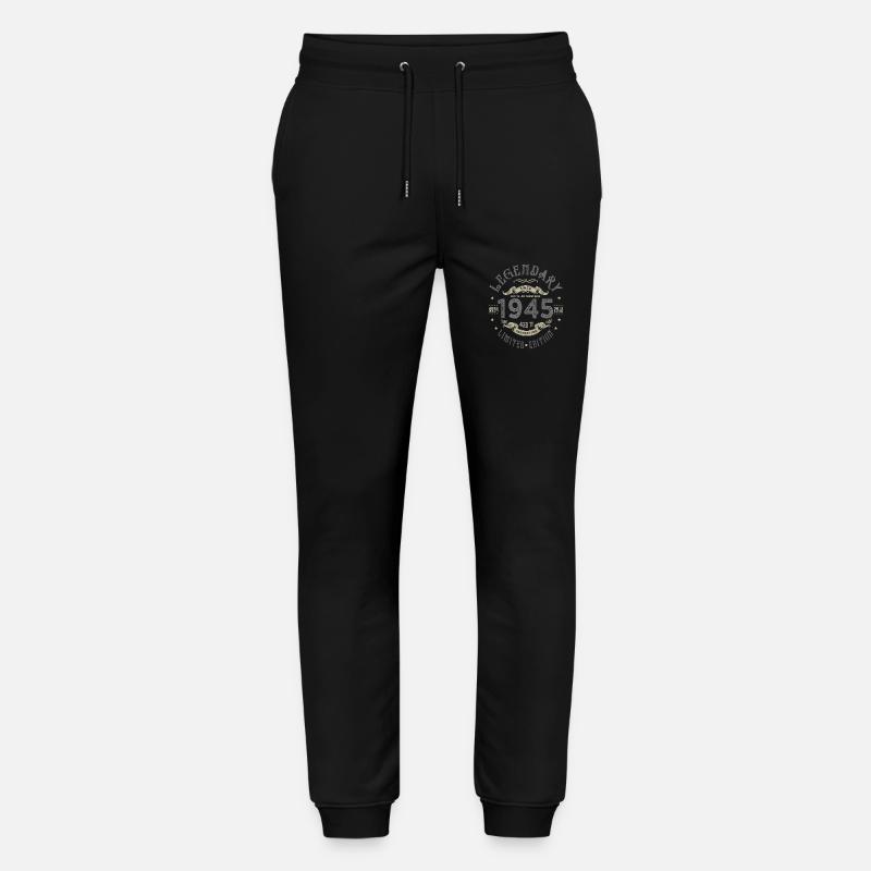 1945 Anniversaire legendary Né 1945 - Pantalon de jogging bio MOVER Stanley/Stella unisexe - noir