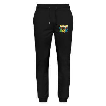 Im The Birthday Boy Game Gaming Family Matching - Stanley/Stella Mover Unisex Organic Jogging Trousers - black - Front - Marisol (170cm) & Nik (191cm)