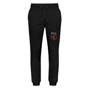Weihnachtsmarkt Weihnachten Glühwein Rentier - Stanley/Stella Unisex Bio Jogginghose Mover  - Schwarz - Vorne - Marisol (170cm) & Nik (191cm)