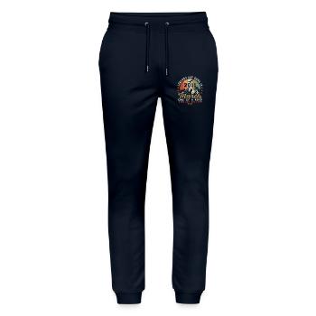 March 2011 Vintage Birthday Retro Gift - Stanley/Stella Mover Unisex Organic Jogging Trousers - navy - Front - Marisol (170cm) & Nik (191cm)
