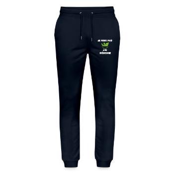 Ich kann keine Medikamente haben - Stanley/Stella Unisex Bio Jogginghose Mover  - Navy - Vorne - Marisol (170cm) & Nik (191cm)