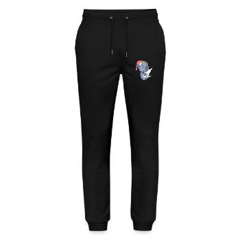 Bat Christmas - Stanley/Stella Mover Unisex Organic Jogging Trousers - black - Front - Marisol (170cm) & Nik (191cm)