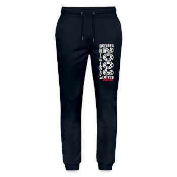 20th Birthday Original October Year 2003 - Stanley/Stella Mover Unisex Organic Jogging Trousers - navy - Front - Marisol (170cm) & Nik (191cm)
