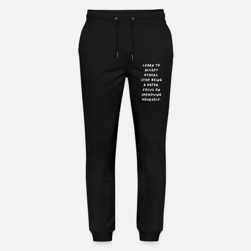 Learning acceptance, self-improvement - Stanley/Stella Mover Unisex Organic Jogging Trousers - black
