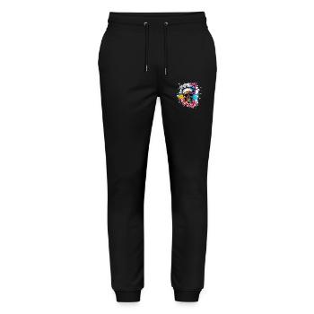 Koch Chef Totenkopf - Stanley/Stella Mover Unisex Organic Jogging Trousers - black - Front - Marisol (170cm) & Nik (191cm)