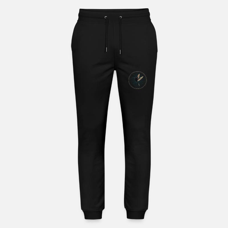 Kolibri mit Sternen - Stanley/Stella Unisex Bio Jogginghose Mover  - Schwarz