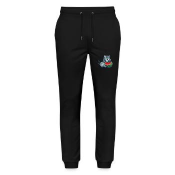 Zèbre à la pastèque fruité drôle - Pantalon de jogging bio MOVER Stanley/Stella unisexe - noir - Devant - Marisol (170cm) & Nik (191cm)