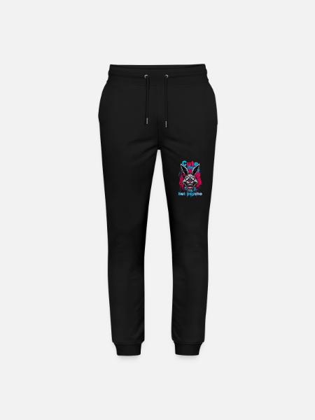 Cute But  - Stanley/Stella Mover Unisex Organic Jogging Trousers - black