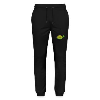 Turtle - Stanley/Stella Mover Unisex Organic Jogging Trousers - black - Front - Marisol (170cm) & Nik (191cm)