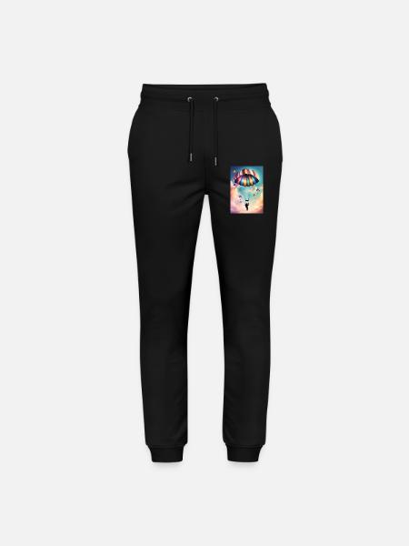 Bunter Fallschirm - Stanley/Stella Unisex Bio Jogginghose Mover - Schwarz