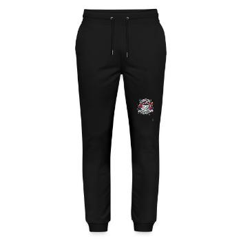 Aber Erst Kaffee - Stanley/Stella Unisex Bio Jogginghose Mover  - Schwarz - Vorne - Marisol (170cm) & Nik (191cm)