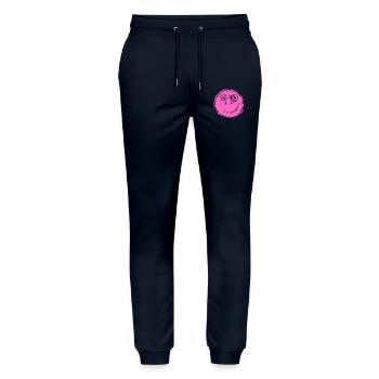 Fahrrad Gesicht - Stanley/Stella Unisex Bio Jogginghose Mover  - Navy - Vorne - Marisol (170cm) & Nik (191cm)