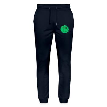 Fahrrad Gesicht - Stanley/Stella Unisex Bio Jogginghose Mover  - Navy - Vorne - Marisol (170cm) & Nik (191cm)