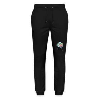 Unknown chewing gum object - Stanley/Stella Mover Unisex Organic Jogging Trousers - black - Front - Marisol (170cm) & Nik (191cm)