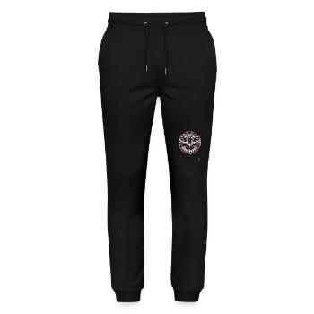 Tauben der Wut - Stanley/Stella Unisex Bio Jogginghose Mover  - Schwarz - Vorne - Marisol (170cm) & Nik (191cm)