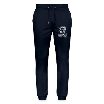 Legende - Jahrgang 1979 - Zur Perfektion Gereift - Stanley/Stella Unisex Bio Jogginghose Mover  - Navy - Vorne - Marisol (170cm) & Nik (191cm)