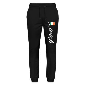 Ireland - Stanley/Stella Mover Unisex Organic Jogging Trousers - black - Front - Marisol (170cm) & Nik (191cm)