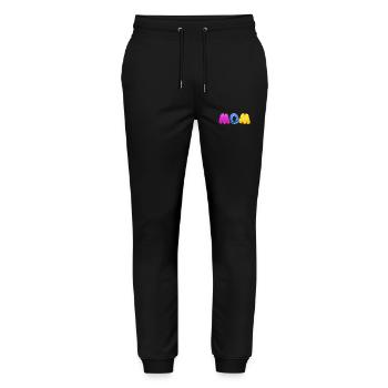 Baby Parents Child Gift Sayings Birth Mom Dad - Stanley/Stella Mover Unisex Organic Jogging Trousers - black - Front - Marisol (170cm) & Nik (191cm)