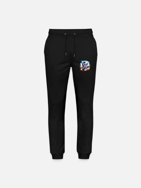 Astronaut Rakete Geburtstag - Stanley/Stella Unisex Bio Jogginghose Mover - Schwarz