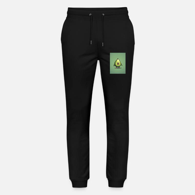 Pixelart Avocado - Stanley/Stella Unisex Bio Jogginghose Mover  - Schwarz