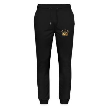 Crown Symbol - Stanley/Stella Mover Unisex Organic Jogging Trousers - black - Front - Marisol (170cm) & Nik (191cm)