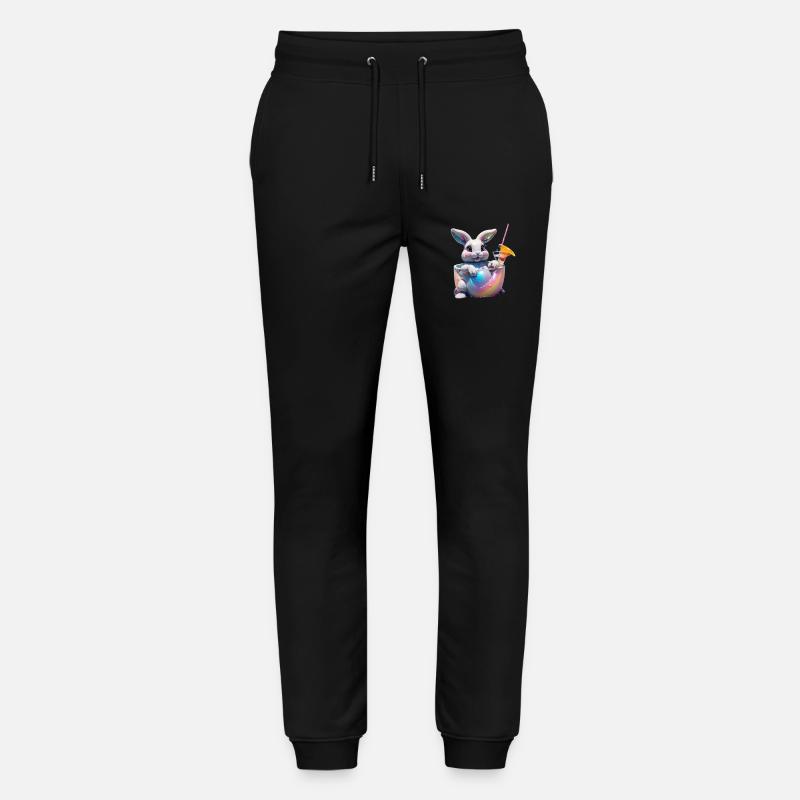 Häschen Schlurp - Stanley/Stella Unisex Bio Jogginghose Mover  - Schwarz