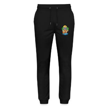 Drôle Caniche Chien Lunettes De Soleil De Plage D’été Hawaïen - Pantalon de jogging bio MOVER Stanley/Stella unisexe - noir - Devant - Marisol (170cm) & Nik (191cm)
