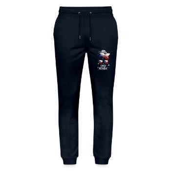 Tschechische Republik - Stanley/Stella Unisex Bio Jogginghose Mover  - Navy - Vorne - Marisol (170cm) & Nik (191cm)