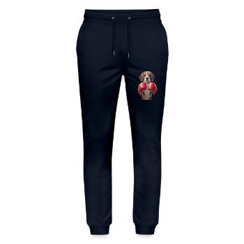 Beagle - Stanley/Stella Unisex Bio Jogginghose Mover  - Navy - Vorne - Marisol (170cm) & Nik (191cm)