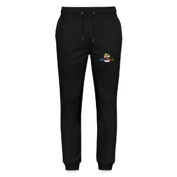 Formentera 2025 Palm Trees Multicoloured - Stanley/Stella Mover Unisex Organic Jogging Trousers - black - Front - Marisol (170cm) & Nik (191cm)