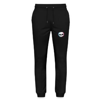Schädel Gothic Styl - Stanley/Stella Unisex Bio Jogginghose Mover  - Schwarz - Vorne - Marisol (170cm) & Nik (191cm)