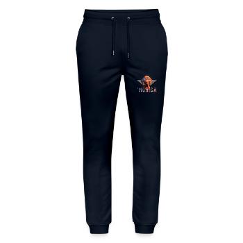Vizsla Sunglasses Murica America Flag Gift - Stanley/Stella Mover Unisex Organic Jogging Trousers - navy - Front - Marisol (170cm) & Nik (191cm)