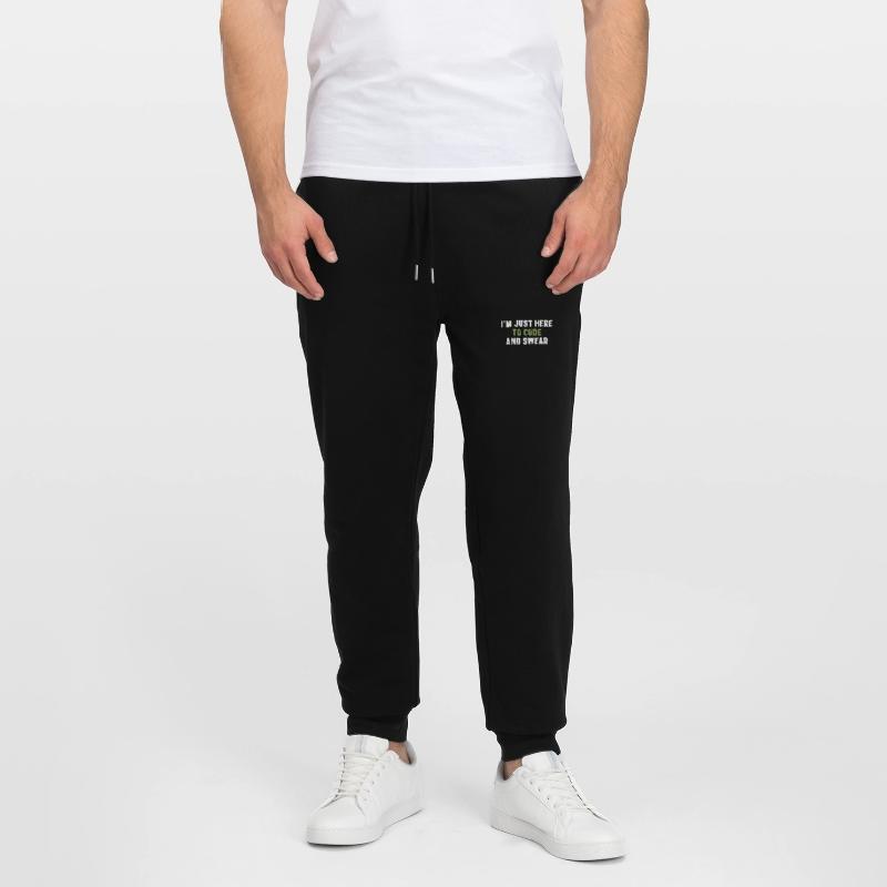 I'm Just Here To Code And Swear Computer Scientist Stanley/Stella Mover Unisex Organic Jogging Trousers