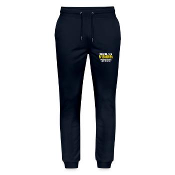 Vertrau Mir Ich Bin Forscher Kollegen Geschenk - Stanley/Stella Unisex Bio Jogginghose Mover  - Navy - Vorne - Marisol (170cm) & Nik (191cm)