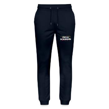 Offizielles Fastnachtkostüm - Stanley/Stella Unisex Bio Jogginghose Mover  - Navy - Vorne - Marisol (170cm) & Nik (191cm)