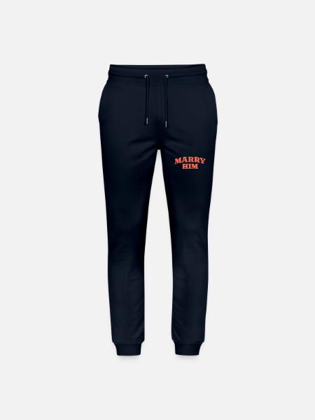 Marry Him Retro Statement - Stanley/Stella Mover Unisex Organic Jogging Trousers - navy