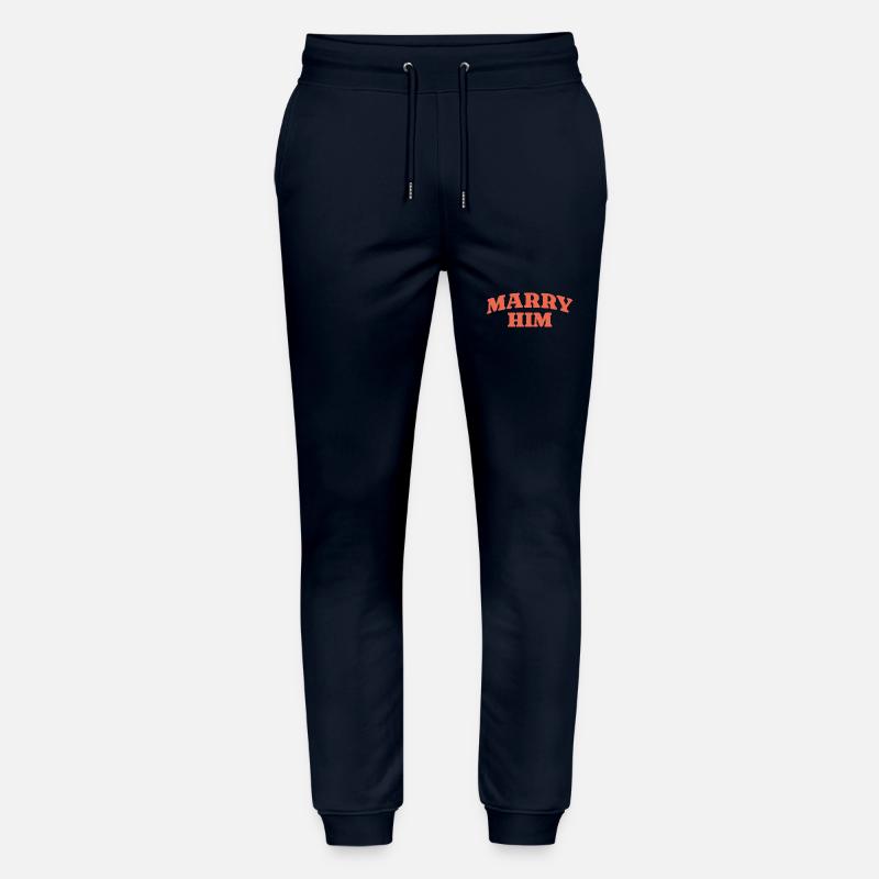 Heirate ihn Retro Statement - Stanley/Stella Unisex Bio Jogginghose Mover  - Navy