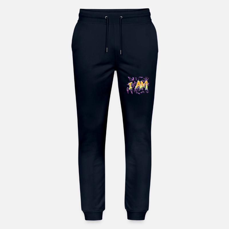 Ich bin die Lebensbotschaft - Stanley/Stella Unisex Bio Jogginghose Mover  - Navy